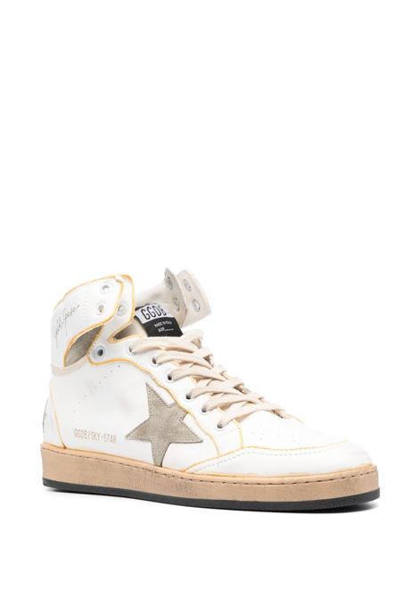 white calf leather Sky-Star high-top sneakers  GOLDEN GOOSE | GMF00230-F00408910961